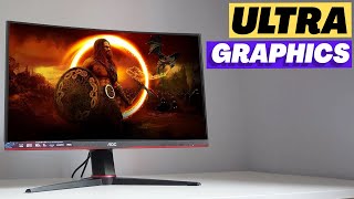 The Perfect amp HighPerformance Curved Gaming Screen AOC C32G2ze  Review 2024 [upl. by Hgielrac]