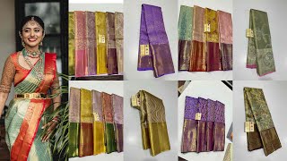 Kanjivaram pattu sareesLatest collections with prices [upl. by Ginnie]