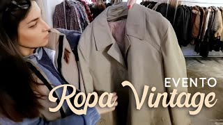 COMPRANDO ROPA VINTAGE AL KILO Evento Vinokilo [upl. by Ajin]