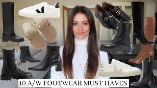 AUTUMN  WINTER MUST HAVE FOOTWEAR  TOP 10 SHOES amp BOOTS FOR FALL [upl. by Kcirdef]