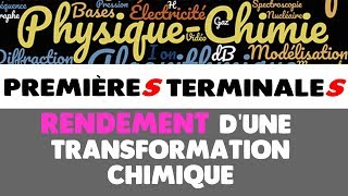 18 RENDEMENT DUNE TRANSFORMATION CHIMIQUE [upl. by Alyled888]