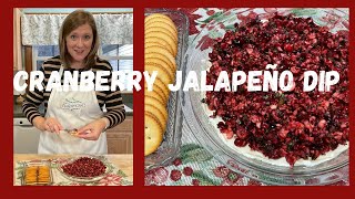 Cranberry Jalapeño Dip My favorite Thanksgiving APPETIZER [upl. by Fleeta]