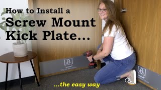 How to Install a Door Kick Plate screw mount [upl. by Colette]