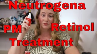 Neutrogena Skincare NEW Stubborn Marks PM Retinol Acne Treatment Review and How to Use [upl. by Marjy]