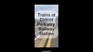 Trains at Didcot Parkway Railway Station train railway trainspotter [upl. by Gaidano]