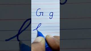 Letter GBeginners handwriting practiceCursive WritingCalligraphy [upl. by Ranzini32]