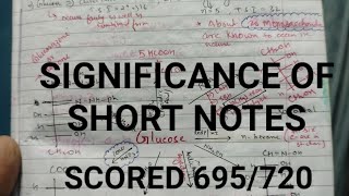 Significance of short notes NEET tips and tricks  How to score full in bio  how to score full chem [upl. by Riamo]