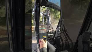 Cleaning up with an Engcon tilt rotator on a John deere 60g [upl. by Lemal867]