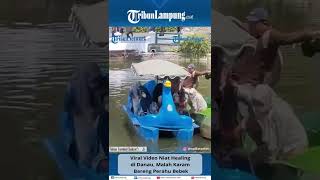 Viral Video Niat Healing di Danau Malah Karam Bareng Perahu Bebek shorts tribunlampung [upl. by Ul585]