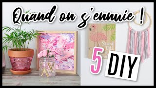 5 DIY À FAIRE QUAND ON SENNUIE [upl. by Havot]