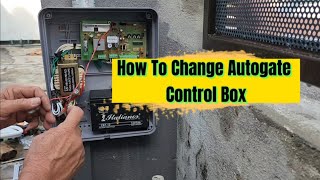 Cara Tukar PVC Box amp Control Panel Autogate How to change Autogate Control Box IT315 DC SwingPanel [upl. by Neyr]