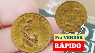 MOEDA 1000 RÉIS ANO 1928 JÁ VALE R 120000 VALORES ATUALIZADOS 2024 [upl. by Inattyrb]