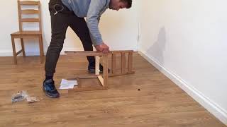 How to assemble an IKEA JOKKMOKK chair [upl. by Maguire]