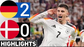 Germany vs Denmark 20 Extended HIGHLIGHTS  EURO 2024 Round of 16 [upl. by Marmaduke]