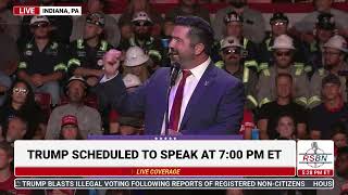 FULL SPEECH Sean Parnell at Trump Rally in Indiana Pennsylvania  92324 [upl. by Leelaj]