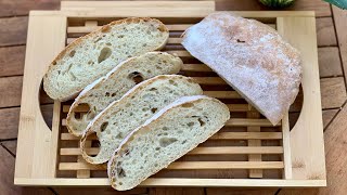 Ciabatta Brot Rezept einfach selber machen [upl. by Nesyrb]