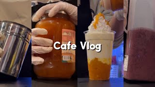 sub 자몽청 뚜껑 힘으로 여는거 EZ ṑṑṑ  카페 브이로그  cafe vlog  asmr  컴포즈알바  컴포즈브이로그  카페알바  nobgm  4K [upl. by Ehcar]