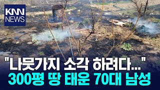 부산서 나뭇가지 소각 중 불씨 날려 밭 900㎡ 태워  KNN [upl. by Hadrian]