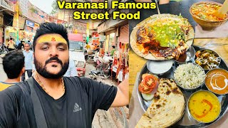 Varanasi famous Street Food  Kashi Vishwanath Darshan with all details  best hotel food amp more [upl. by Kenlay361]