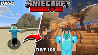 I Survived 100 Days in Desert only Minecraft Hindi [upl. by Brianne318]