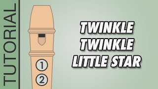 Twinkle Twinkle Little Star D Major  Recorder Tutorial 🎵 EASY Song [upl. by Bendix]