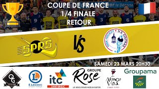 RINKHOCKEY  COUPE DE FRANCE  14 FINALE RETOUR  SPRS PLOUFRAGAN 7  1 US COUTRAS [upl. by Friedrick]