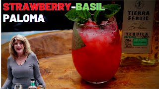 Strawberry Paloma Cocktail  Tequila Drink Recipe [upl. by Kosel]