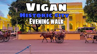 Vigan City Evening Walk Tour 2024  Vigan City Ilocos Sur Philippines [upl. by Garmaise]