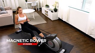 Sunny Health amp Fitness  Magnetic Rowing Machine  SFRW5515 [upl. by Irrej]