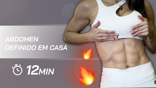 Treino para rasgar e definir o abdomen em casa  Carol Borba [upl. by Simson104]