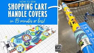 How to Sew a Shopping Cart Handle Cover  Sewing for Baby [upl. by Ethelbert]