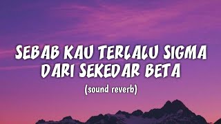 SEBAB KAU TERLALU SIGMA DARI SEKEDAR BETA🎵Lyrics [upl. by Ellicul]