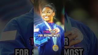 quotSimone Biles Wins Silver in Floor Exercise 🥈quot SimoneBiles Olympics2024 shorts [upl. by Enidlarej162]