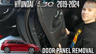 How To remove The Door Panel Hyundai i30 2017–2024 [upl. by Elna]