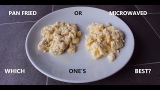 SCRAMBLED EGGS  Pan Fried Or Microwaved  Which One Is Best Taste Test [upl. by Tamis564]