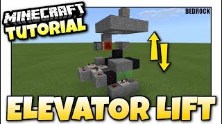 Minecraft  Easy ELEVATOR LIFT  Redstone Tutorial  Bedrock  Xbox  MCPE  Windows 10 [upl. by Jr]