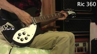 Guitar Shootout Les Paul SG Rickenbacker Telecaster [upl. by Aretahs]