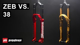 The ALL NEW RockShox Zeb Charger 31 VS Fox 38 Grip X2  Fork Off [upl. by Brigette]