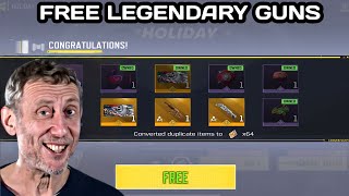 How to get FREE More LEGENDARY Skins in codm 2023  Free Legendary guns in Holiday Series Draw CODM [upl. by Lorie]