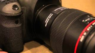 Canon EF 100mm f28L Macro IS USM noise upon Image Stabilization activationdeactivation [upl. by Aleel]