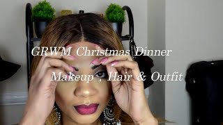 GRWM Holiday Party Makeup  Hair amp Outfit Maquillage Pour les Fête Coiffure et Tenue  LINGALA [upl. by Nylhtak]