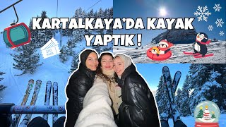 ARKADAŞLARIMA KAYAK YAPMAYI ÖĞRETTİM  Kartalkaya  Abant Vlog Dorukkaya Pisti [upl. by Oiretule802]