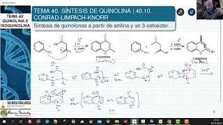 TEMA 40 SINTESIS DE QUINOLINA  4010 CONRADLIMPACHKNORR [upl. by Aihseyt880]