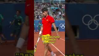 Novak Djoković psuje mater random Špancu iz publike olimpijada2024 olympics shorts djokovic [upl. by Tezil]