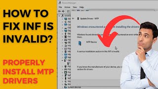 How to Fix a Service Installation section in this INF is invalid [upl. by Zehe]