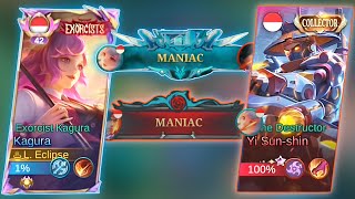 WTF 💀 INTENSE MATCH❗ TOP SUPREME KAGURA  KAGURA MOBILE LEGEND [upl. by Ihcehcu]