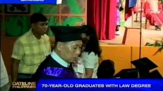 70yearold graduates with law degree [upl. by Vevay]