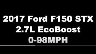 27L EcoBoost 060 and 098 MPH  2017 Ford F150 STX [upl. by Swisher]