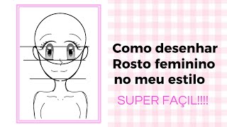 como desenhar rosto feminino no meu estilo fácil👀 [upl. by Kira]