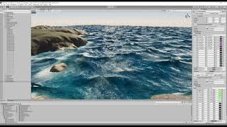 Gerstner Waves Ocean Shader now with Wave Editor  Unity [upl. by Kinnie]